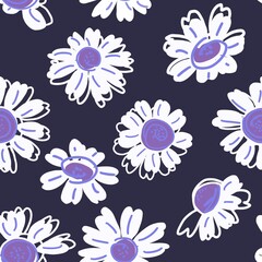 seamless pattern with flowers