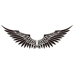 wings icon vector illustration sign