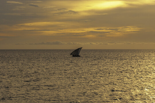 Traditional Fisherman's Dhow near Zanzibar Island