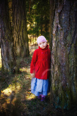 little child in the forest