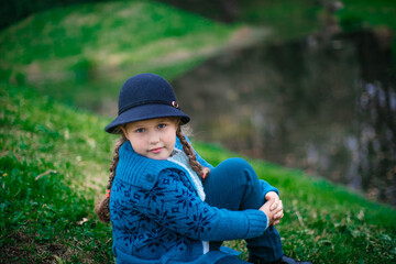 little child in the forest