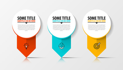 Infographic design template. Creative concept with 3 steps