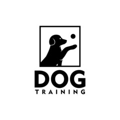 Dog Logo Design, Image, Training, Black, Animal, Vector