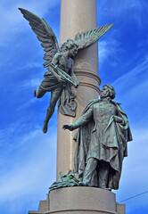 Pomnik Adama Mickiewicza we Lwowie - obrazy, fototapety, plakaty