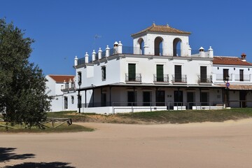 
A typical Andalusian house in a town called El Rocio in Huelva, Spain