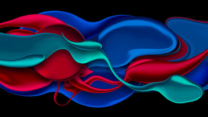 Abstract modern shape and color design background, Moving colorful lines of abstract background,