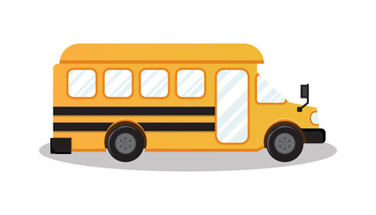 Obraz na płótnie Canvas School bus vehicle vector illustration
