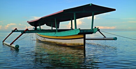 Fototapeta na wymiar scenic view of a beautiful beach. Dokokayu Island, Gorontalo, Indonesia