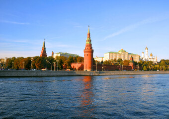 Obraz premium River Moscow and the Moscow Kremlin. Russia