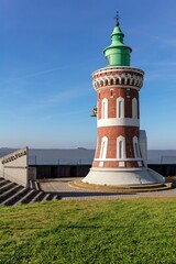 Caesar`s Lock East light, in the vernacular called „Pingelturm” in Bremerhaven Germany