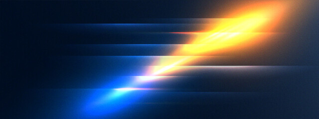 Abstract background with shiny  golden light effect.