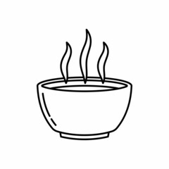 Bowl icon design template illustration vector