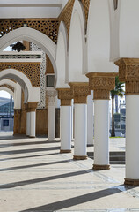 Arab architecture in the old medina. Streets, doors, windows, details