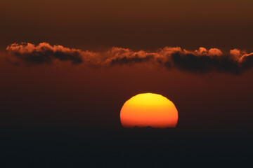 Sunset on the beach of Doniños in Ferrol