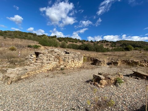 the ruins of the city, Culture of Ozieri, Italia, South Sardinia