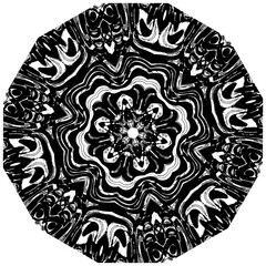 Round black grunge ornament