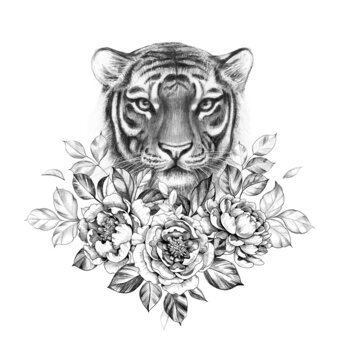 Top 61 Best Tiger Rose Tattoo Ideas  2021 Inspiration Guide