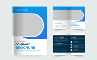 Brochure template layout design, minimal multipage business brochure template design, annual report, corporate company profile, editable template layout.
