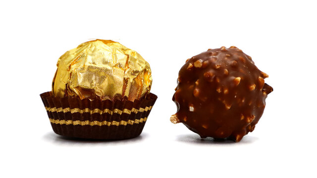 Italy &ndash; November 10, 2021: FERRERO ROCHER premium chocolate sweets