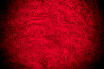 Fototapeta premium Old wall texture cement black red background abstract dark color design are light with white gradient background.