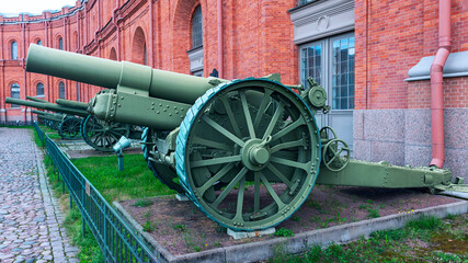 203-mm British howitzer MARK-6 manufactured in 1917 at an American plant