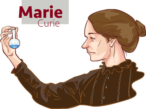 Marie curie vector image