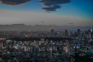 東京都心の夜景
