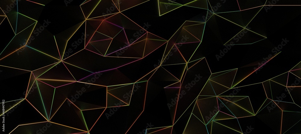Poster Abstract Low-Poly background. triangulated texture. Design 3d. Polygonal geometrical pattern. Triangular modern style