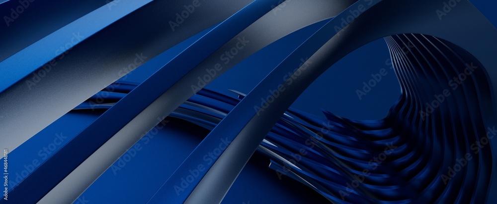 Poster blue line connection on abstract technology background.