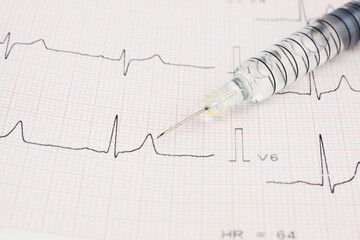 Medications and syringe a look at the world of addiction and drugs