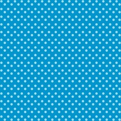 Blue Polka Dot seamless pattern. Vector background.
