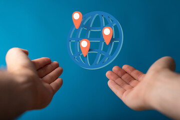 global network and data exchanges over the world