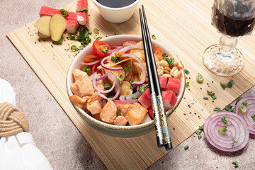 poke bowl traditional Hawaiian food