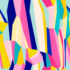 Abstract seamless pattern. Bright colors, large geometric elements.