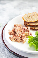 Cod liver seafood fish fat omega-3 meal snack on the table copy space food background 