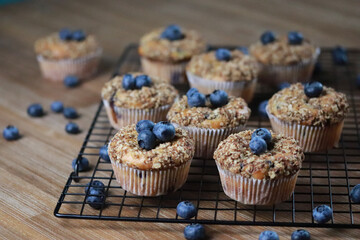 muffins with blueberries