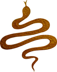 Fototapeta premium Snake silhouette illustration. Black serpent isolated on a white background. Vector tattoo design