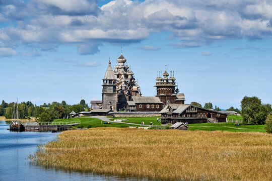 Russia. Kizhi Island on Lake Onega. Architectural ensemble Kizhi Pogost