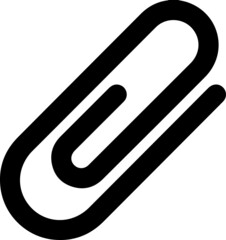 paper clip isolated on background. Page holder, binder. Vector illustration