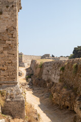 Walls of Old City of Rhodes, Greece