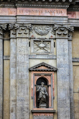 Obraz premium Baroque church of Sant'Alessandro in Zebedia (Chiesa di Sant'Alessandro in Zebedia) was created at the beginning of the seventeenth century as part of the adjacent Barnabite College. Milan, Italy.