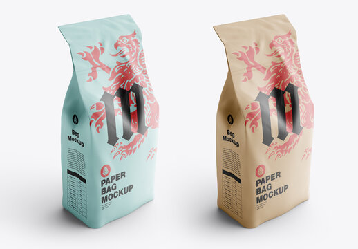 Kraft Paper Bag Mockup