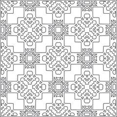 Repeating geometric tiles from striped elements.Modern geometric background with abstract shapes.Monochromatic Repeating Patterns.black and white striped pattern for design.