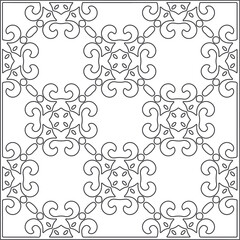 Repeating geometric tiles from striped elements.Modern geometric background with abstract shapes.Monochromatic Repeating Patterns.black and white striped pattern for design.
