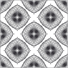 Repeating geometric tiles from striped elements.Modern geometric background with abstract shapes.Monochromatic Repeating Patterns.black and white striped pattern for design.