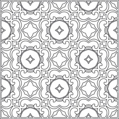 Repeating geometric tiles from striped elements.Modern geometric background with abstract shapes.Monochromatic Repeating Patterns.black and white striped pattern for design.