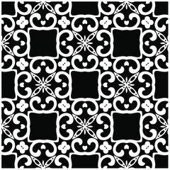 Vector geometric seamless pattern.Modern geometric background with abstract shapes.Monochromatic Repeating Patterns.Endless abstract texture.black and white image for design.