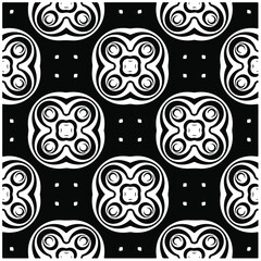 Vector geometric seamless pattern.Modern geometric background with abstract shapes.Monochromatic Repeating Patterns.Endless abstract texture.black and white image for design.