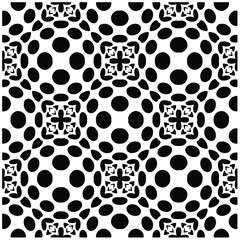 Vector geometric seamless pattern.Modern geometric background with abstract shapes.Monochromatic Repeating Patterns.Endless abstract texture.black and white image for design.