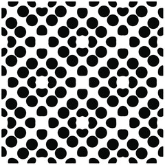 Vector geometric seamless pattern.Modern geometric background with abstract shapes.Monochromatic Repeating Patterns.Endless abstract texture.black and white image for design.